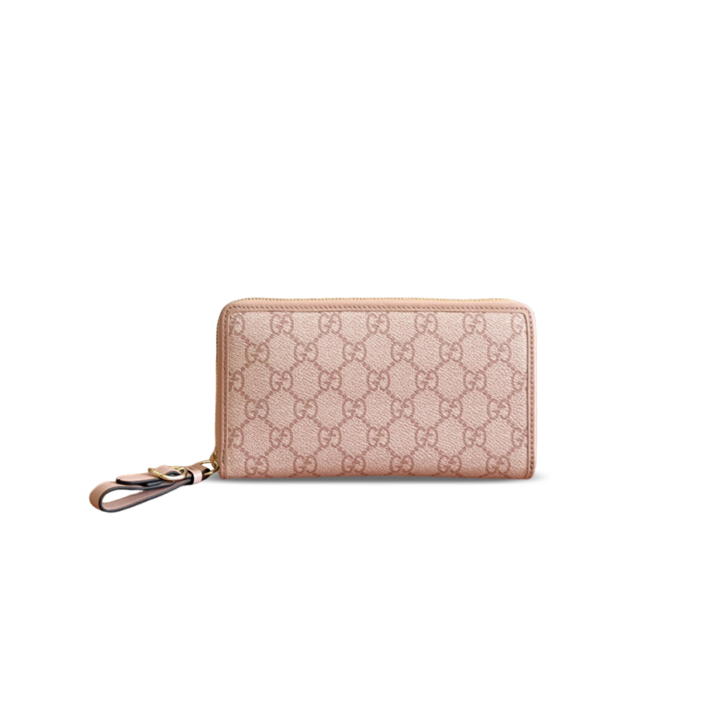 GUCCI GG EMBLEM ZIP AROUND WALLET 819122 (19*10*2.5cm)